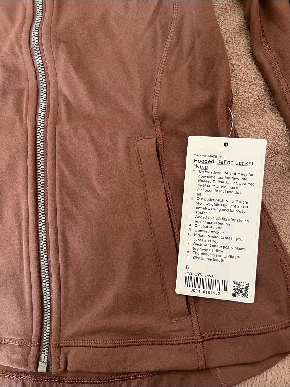 lululemon athletica Brown Hooded Full-Zip Jacket - Picture 3 of 4